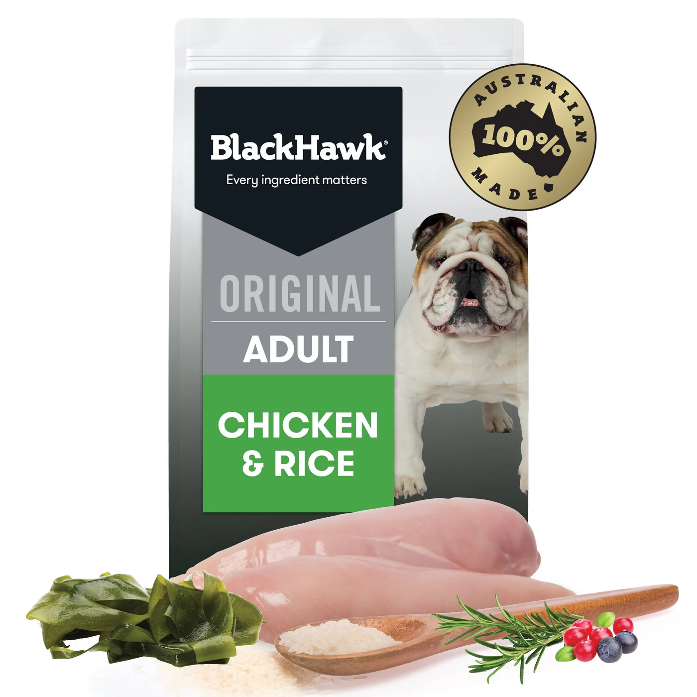 Fuzzyard Shop -Fuzzyard Shop Black Hawk Original Chicken and Rice Dry Dog Food