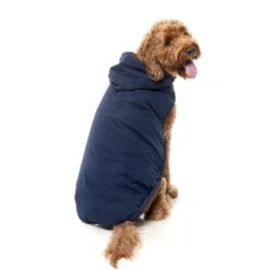 FuzzYard Dog Apparel Essential Padded Hooded Jacket Navy Size 3 ^+^