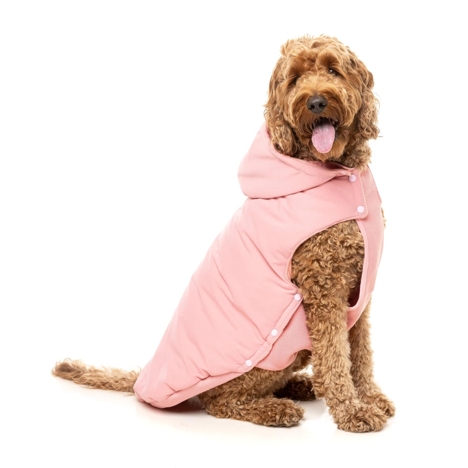 FuzzYard Dog Apparel Essential Padded Hooded Jacket Pink Size 2 ^+^
