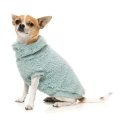 Fuzzyard Shop -Fuzzyard Shop FuzzYard Dog Apparel Turtle Teddy 25 Sweater Arctic Blue Size 3 2