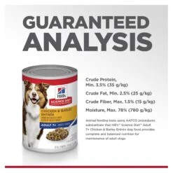 Hills Science Diet Adult 7+ Chicken And Barley Entree Canned Dog Food 370g X 12 16 Hills Science Diet Adult 7+ Chicken And Barley Entree Canned Dog Food 370g X 12 -Fuzzyard Shop Hills Science Diet Adult 7 Chicken and Barley Entree Canned Dog Food 370g x 12 7