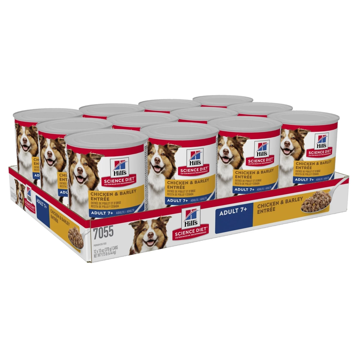 Hills Science Diet Adult 7+ Chicken And Barley Entree Canned Dog Food 370g X 12 1 Hills Science Diet Adult 7+ Chicken And Barley Entree Canned Dog Food 370g X 12
