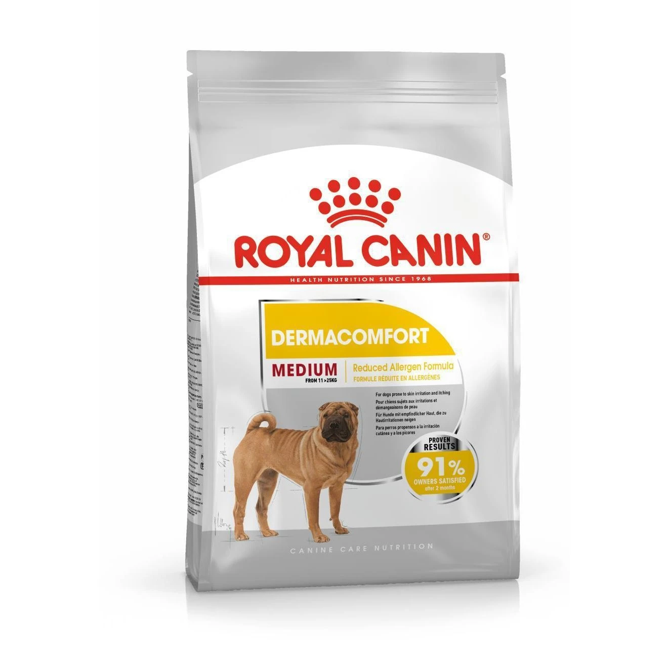 Royal Canin Dog Medium Dermacomfort Adult Dry Food 3kg (+_+)