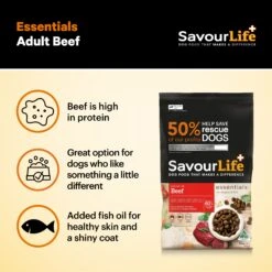 Savourlife Essentials Dry Dog Food Beef With Veggies & Brown Rice 15kg -Fuzzyard Shop Savourlife Essentials Dry Dog Food Beef with Veggies Brown Rice 15kg 9