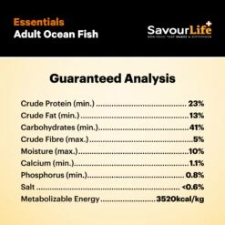 Savourlife Essentials Dry Dog Food Ocean Fish With Veggies & Rice 3kg -Fuzzyard Shop Savourlife Essentials Dry Dog Food Ocean Fish with Veggies Rice 3kg 11